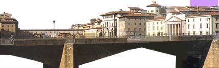 Florence view from the Arno river