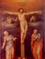 Crocifisso con la Madonna, San Giovanni e due angeli dolenti