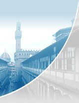 View of the Uffizi Gallery of Florence, Italy