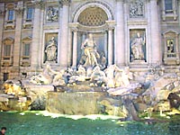 tevi fountain view at night