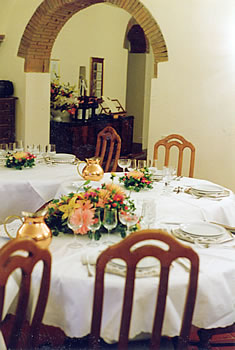 Interior view of our B&B accommodation in Tuscany